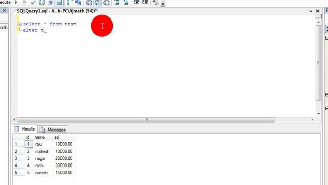 How to add column to the existing table in SQL server смотреть онлайн