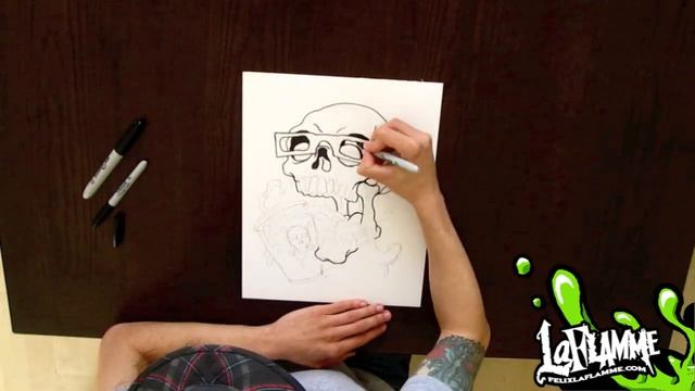 3D Glasses Skull - Sketch And Ink смотреть онлайн