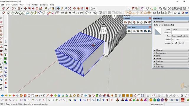SketchUp Tutorial:Parametric Waffle Structure