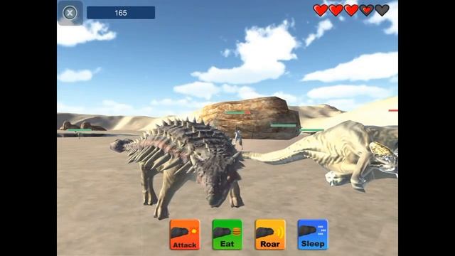 Dinosaur Sim: Dino Game With 20 Dinosaur Types - Ankylosaurus IOS Gameplay смотреть онлайн