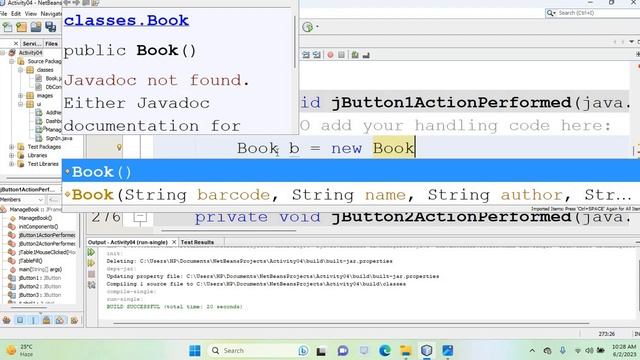 Activity 04: Java Desktop Application Development with OOP Concepts смотреть онлайн