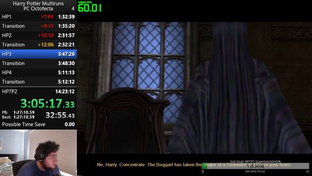 HP3 PC any% in 1:05:06 IGT [1:05:50 Real Time] смотреть онлайн