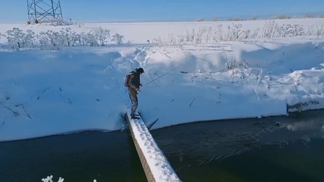 Рыбалка зимой на форель(Как проехать на очке) смотреть онлайн