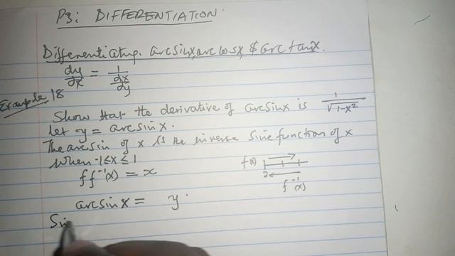 Differentiating arcsinx example 18 смотреть онлайн