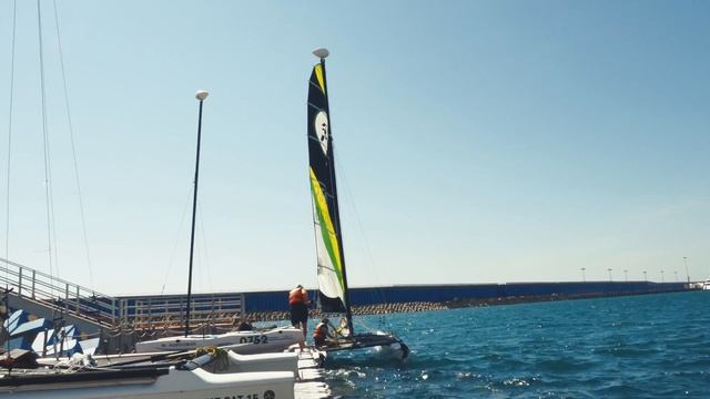 Hobie Cat 2018 прогулка на яхте. Сочи. Море. Рекламный ролик. Парусная яхта. Яхт-клуб смотреть онлайн