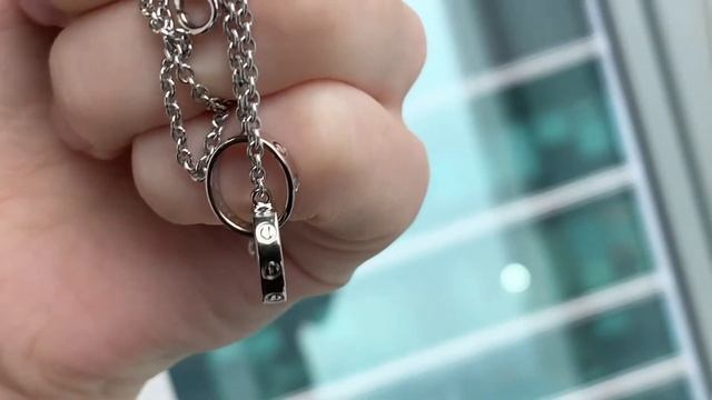 Колье Cartier Lovе из белого золота 750 пробы смотреть онлайн