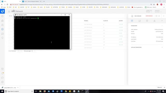 Adopt Unifi via SSH смотреть онлайн