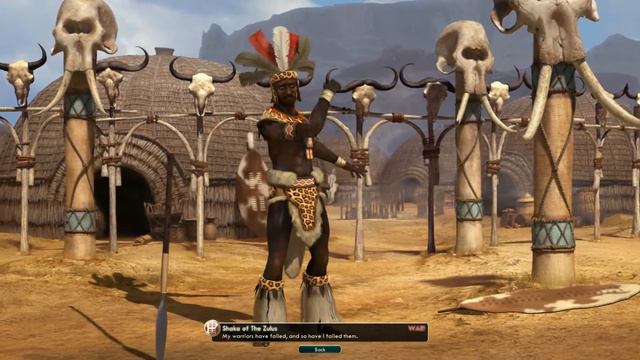 Civilization V Leader | Shaku of The Zulus: Defeat смотреть онлайн
