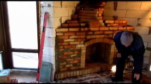 Камин из кирпича, УГЛОВОЙ и ПРЯМОУГОЛЬНЫЙ