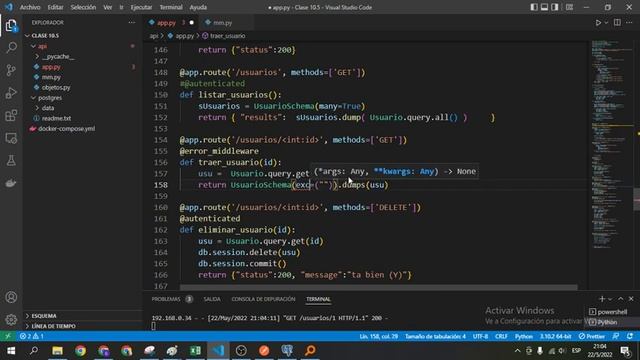 03 - Esquematizando nuestros modelos - Flask (Marshmellow + SQLAlchemy) смотреть онлайн