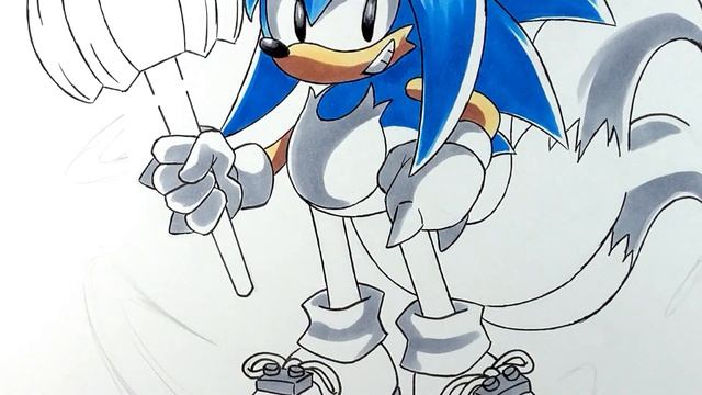 Fusion Drawing: Sonic Superstars Secret Character? Combining Sonic, Tails, Knuckles And Amy смотреть онлайн