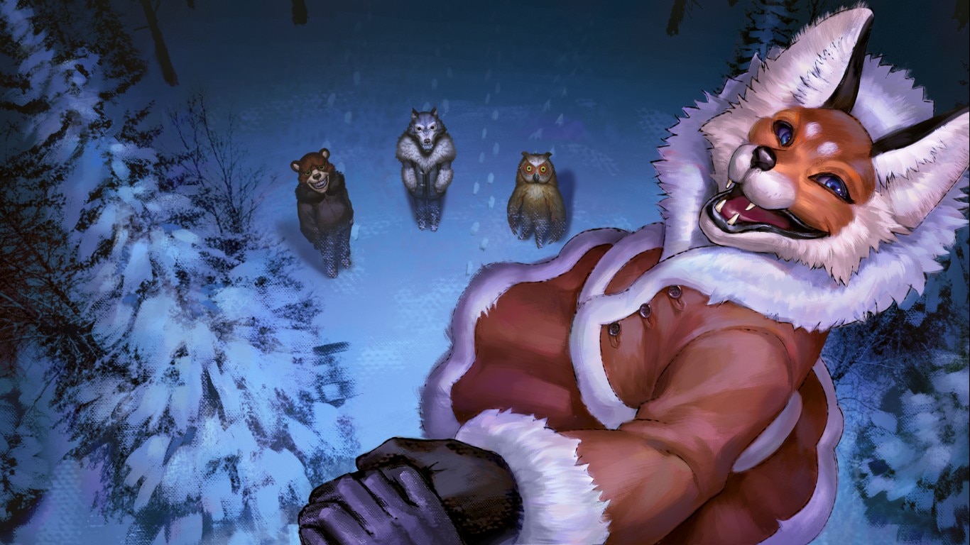 TINY BUNNY 12 серия «Дыбом волчья шерсть» - Игра Зайчик прохождение страшной Инди новеллы #12 смотреть онлайн