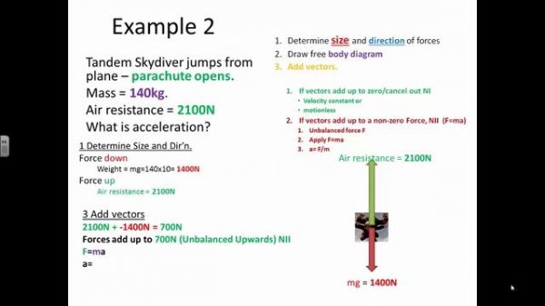Questions on Newton's 1st and Newton's 2nd Law