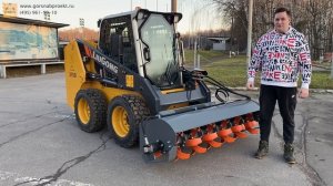 Навесной культиватор для мини-погрузчика