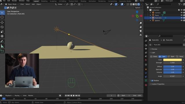Свет в blender 3.1 | Источники света в блендер или как осветить сцену | Уроки Blender 2.9 | 3.0 смотреть онлайн