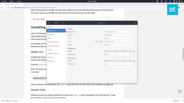 How to install the Orchis GTK theme on Linux смотреть онлайн
