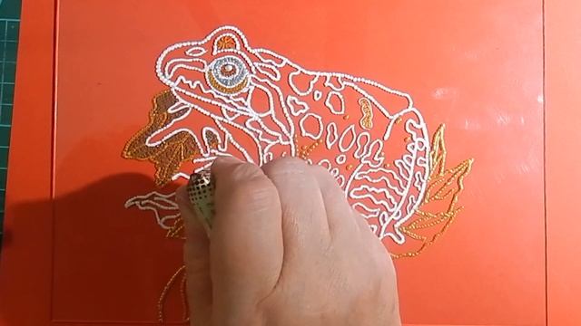 Лягушка на стену. Картинка. Точечная роспись. Мастер класс. смотреть онлайн