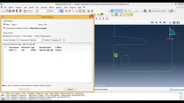 Abaqus Basic Tutorials - How to Find Stress,Displacement,Force at Particular Node and Element смотреть онлайн