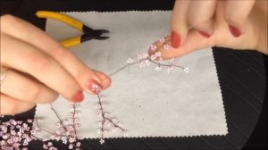 САКУРА ИЗ БИСЕРА. Beadwork. Мастер-класс. БИСЕРОПЛЕТЕНИЕ для НАЧИНАЮЩИХ