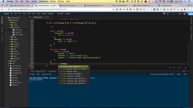 Facebook Chatbot ด้วย PHP Codeigniter version 3.1.2 смотреть онлайн