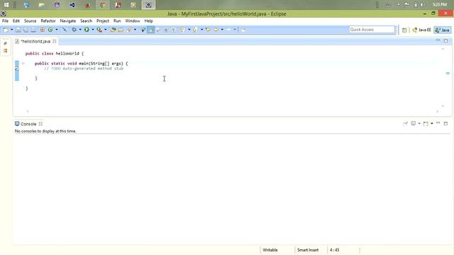 first java program with eclipse (hello world) смотреть онлайн