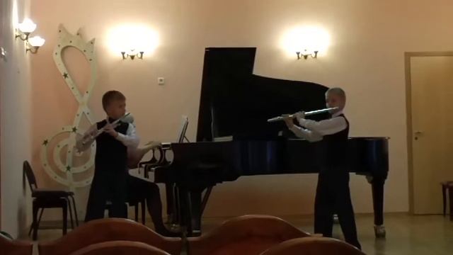 Ансамбль флейт. Разинков Владимир и Разинков Александр. смотреть онлайн