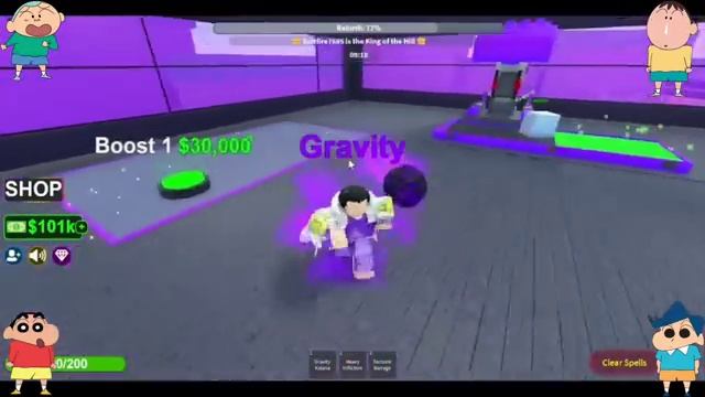 Shinchan got gravity element powers ??| shinchan and his friends playing element tycoon in roblox ? смотреть онлайн
