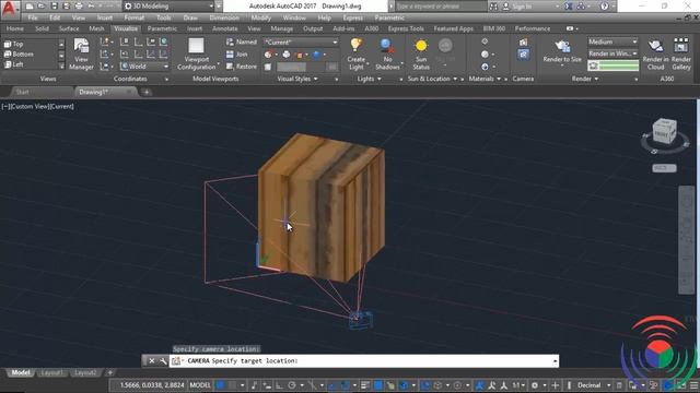 Autodesk AutoCAD: How to use Camera Command in Autodesk AutoCAD смотреть онлайн