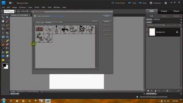 Photoshop Elements Install Brushes And Make Custom Brush Set смотреть онлайн