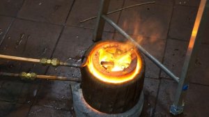 Плавка меди на самодельном индукционном нагревателе