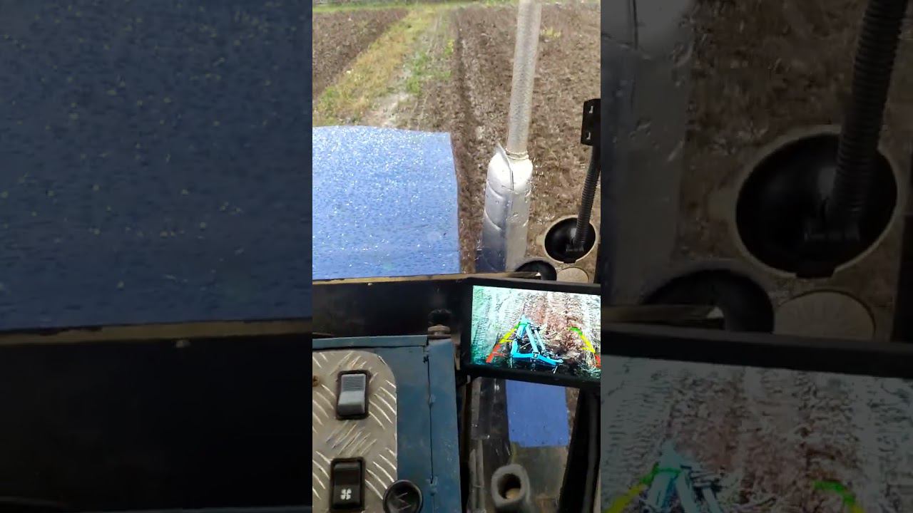 Пахота на самодельном тракторе. смотреть онлайн