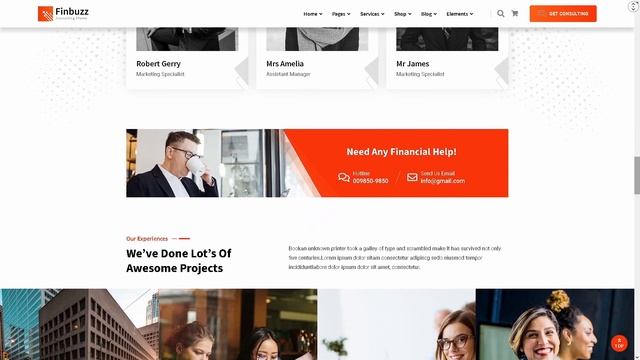 Finbuzz Corporate Business ★ WordPress Themes & Templates ★ смотреть онлайн