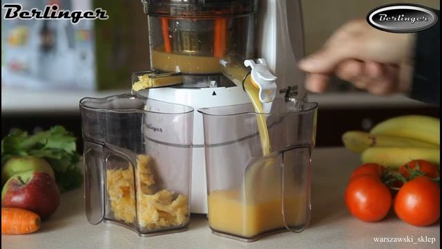 BERLINGER MAX-400-W PROFESIONALNA WYCISKARKA SOKOWIRÓWKA SLOW JUICER WOLNO OBROTOWA смотреть онлайн