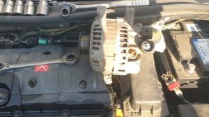 замена генератора на citroen c4 alternator replacement