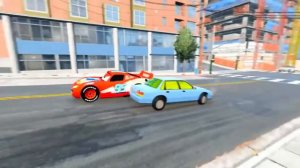 Epic Escape From Lightning McQueen Eater Monsters | McQueen VS McQueen | BeamNG.Drive #423