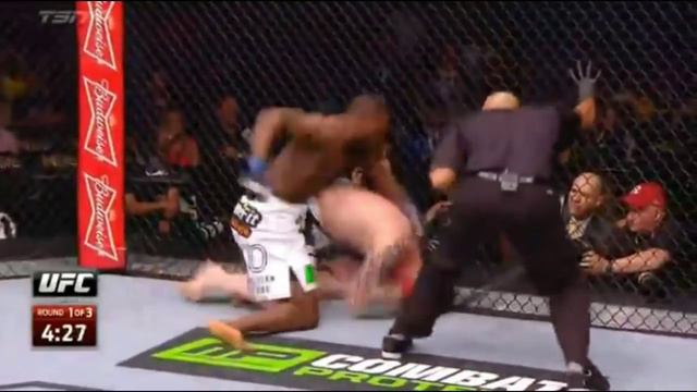 Derek Brunson vs Ed Herman KO TKO Knockout UFC 183 смотреть онлайн