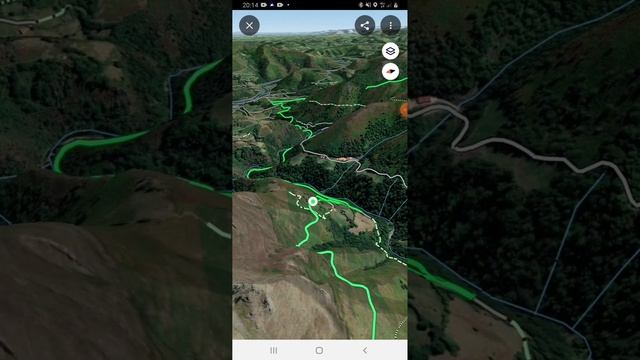 Trace GR10 vue aérienne images satellite 3D en relief, de Hendaye à Iraty, Pyrénées occidentales смотреть онлайн