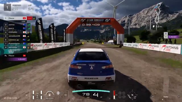 Daily Race around Sardegna Windmills featuring Mitsubishi Lancer Evolution X. (Gran Turismo 7, PS4) смотреть онлайн