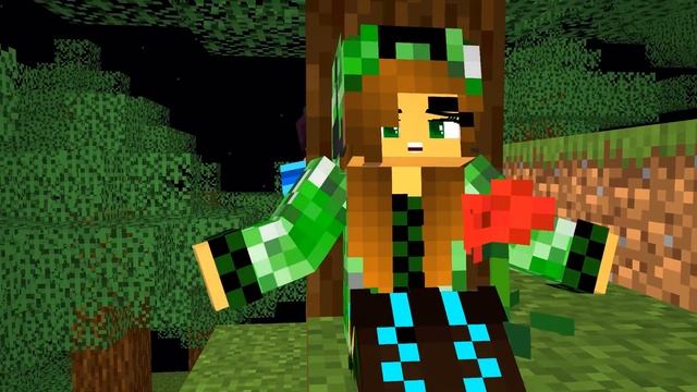 Creeper Girl with Bad Liar Pierce - Minecraft Animation смотреть онлайн