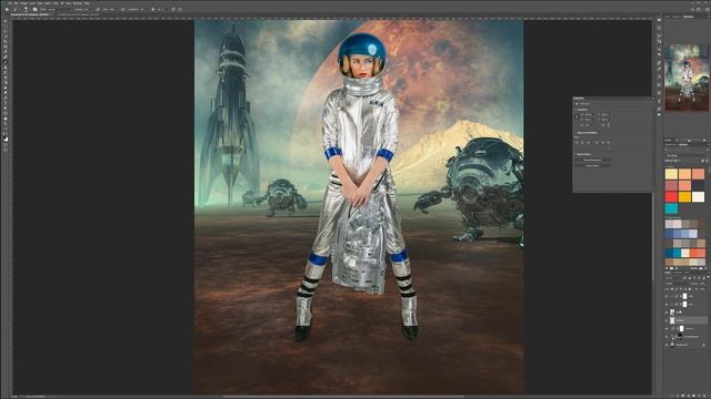 Creating Illustrations in Vue and Photoshop Adding shadows to the compositing Part 7 смотреть онлайн