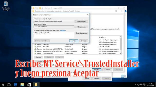 Como Restaurar los Permisos de TrustedInstaller como Propietario en Windows 10 смотреть онлайн