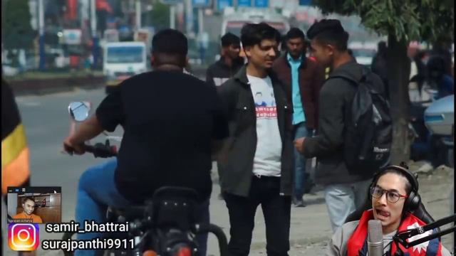 @jamesshrestha react on our video/awesome nepalese/Nepali flag prank/Butwal Prank/Nepali prank смотреть онлайн