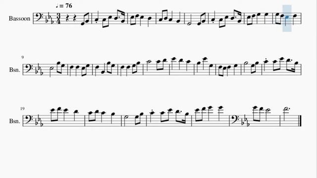 Bassoon Sheet Music: How to play Jupiter from The Planets (Thaxted) by Gustav Holst смотреть онлайн