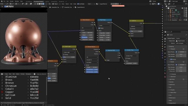 How to Make Procedural Photorealistic Copper Shader in Blender 3.0 смотреть онлайн