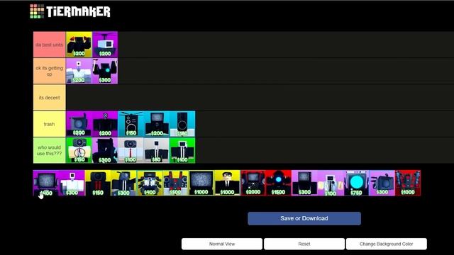 *NEW* BEST UNITS Tier List in Toilet Tower Defense... смотреть онлайн