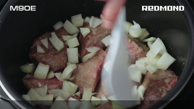 Blanquette de veau, avec le Multicuiseur REDMOND RMC-M90E, recette смотреть онлайн
