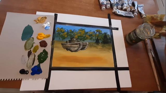 мастер класс Военный пейзаж смотреть онлайн