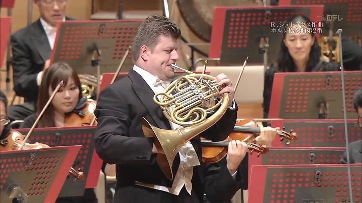 Рихард Штраус - Концерт для валторны с орк. №2 (1 часть) - Радек Баборак. смотреть онлайн