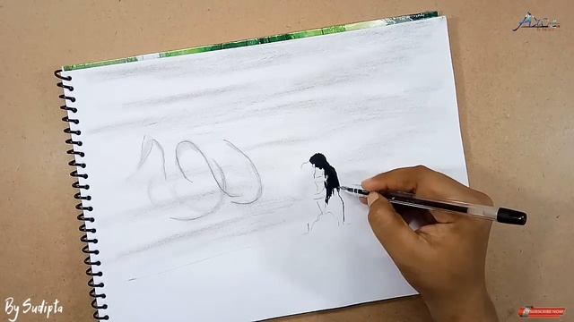 How to draw pencil drawing sad girl & boy together sad moment//heart broken step by step draw смотреть онлайн