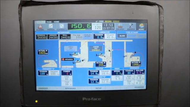 Vinylic Laminator with printing in line ABTECH Proteus V-1200 - Production test-run 1 смотреть онлайн